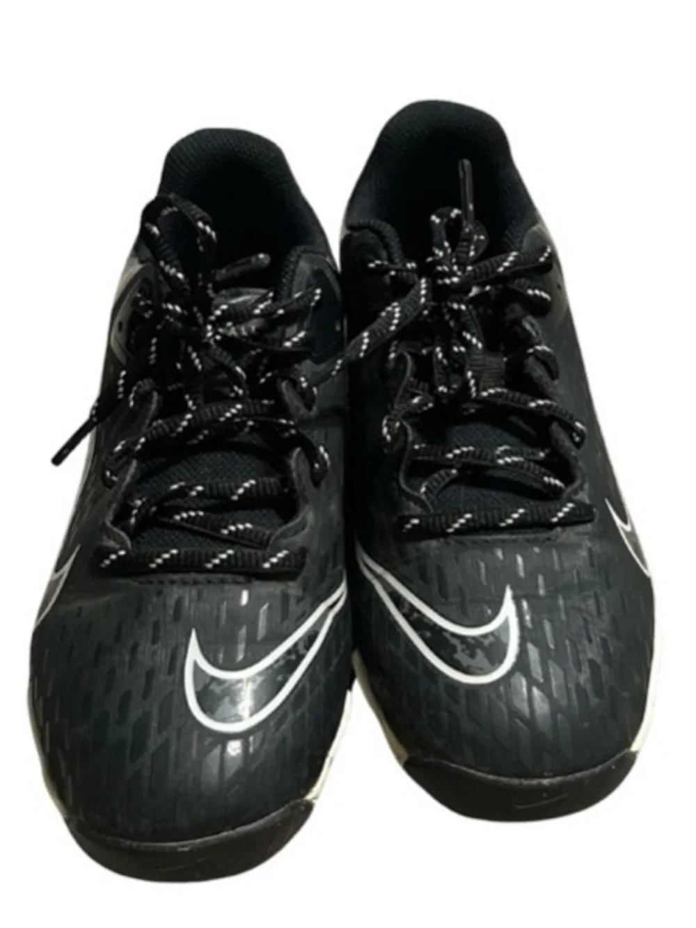 Nike Hyperdiamond 4 Keystone Softball Cleats Youth 3.5 Black White